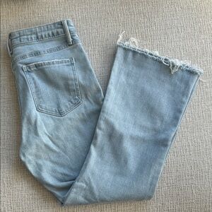 Just Black Denim High Rise Scissor Cut Flare